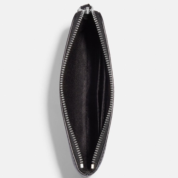 SOLD Coach Snowflake Corner Zip Wristlet in Signature Canvas - Picture 5 of 12